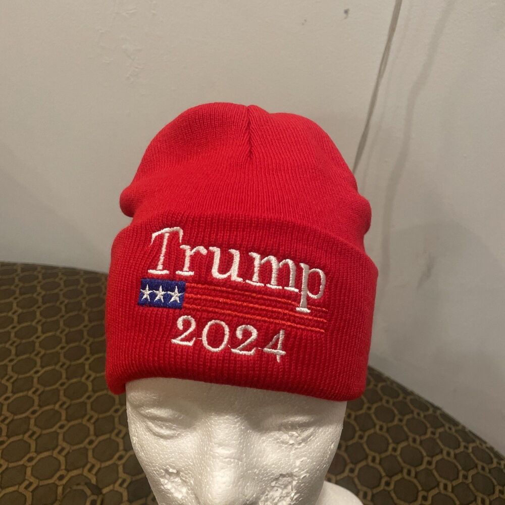 TRUMP 2024 BEANIE CHOICE OF COLORS KEEP AMERICA GREAT 2020 WINTER BEANIE HAT